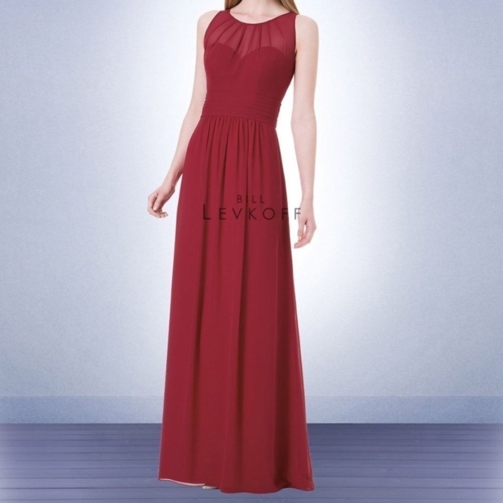 Bill‎ levkoff chiffon maxi dress
